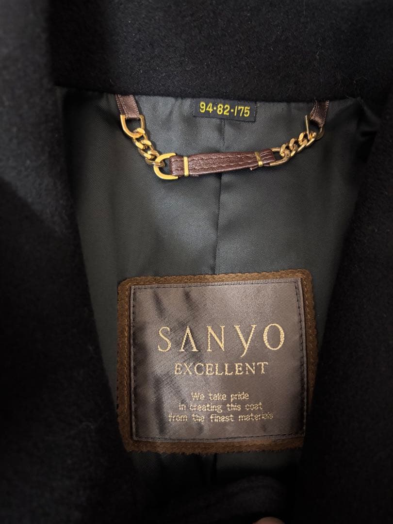 SANYO ステンカラーコート　カシミヤ