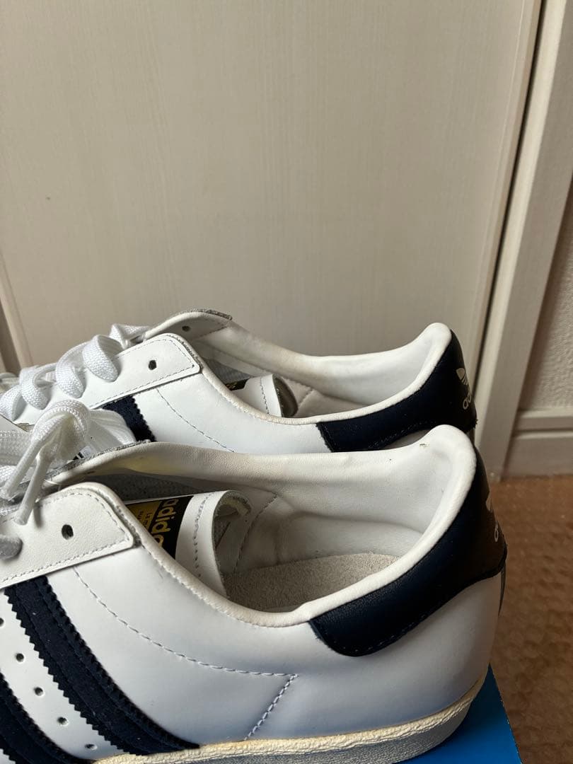 美品　アディダス スーパースター 80s 白紺US9 27.0cm 金ベロ
