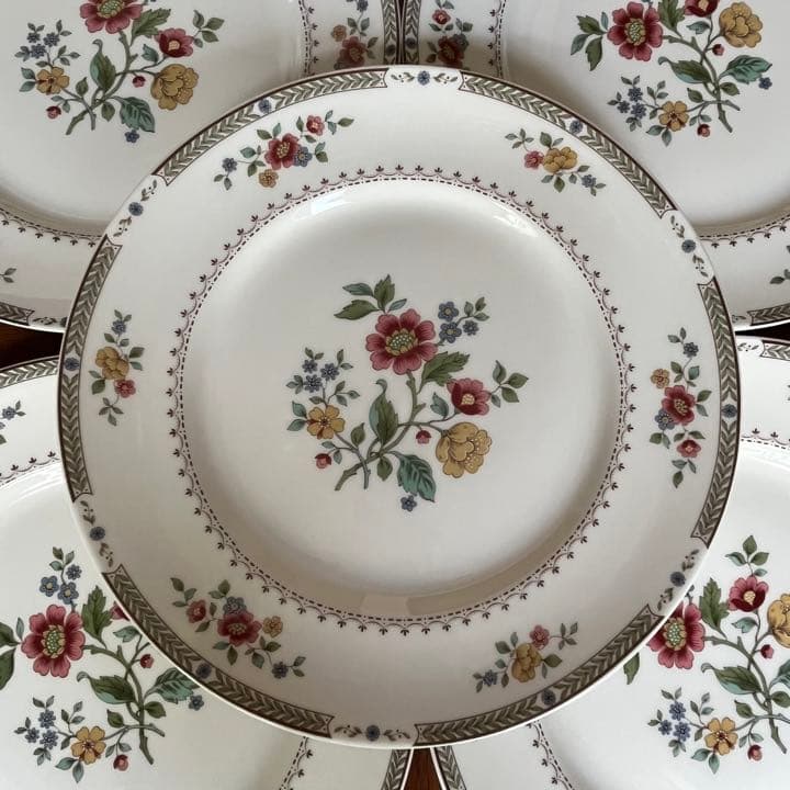 【美品】英国製ロイヤルドルトン★KINGSWOOD★シノワズリ　ディナー皿　5枚