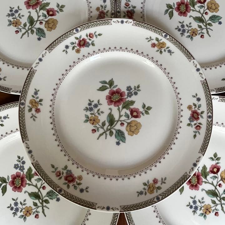 【美品】英国製ロイヤルドルトン★KINGSWOOD★シノワズリ　ディナー皿　5枚