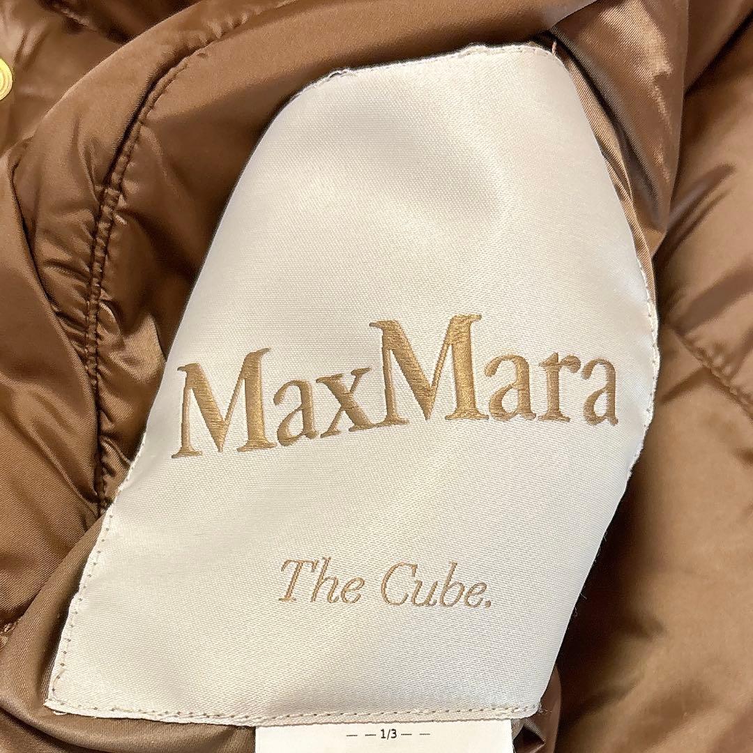 【美品】マックスマーラTHE CUBEダウンジャケット　キルティングブロンズ40