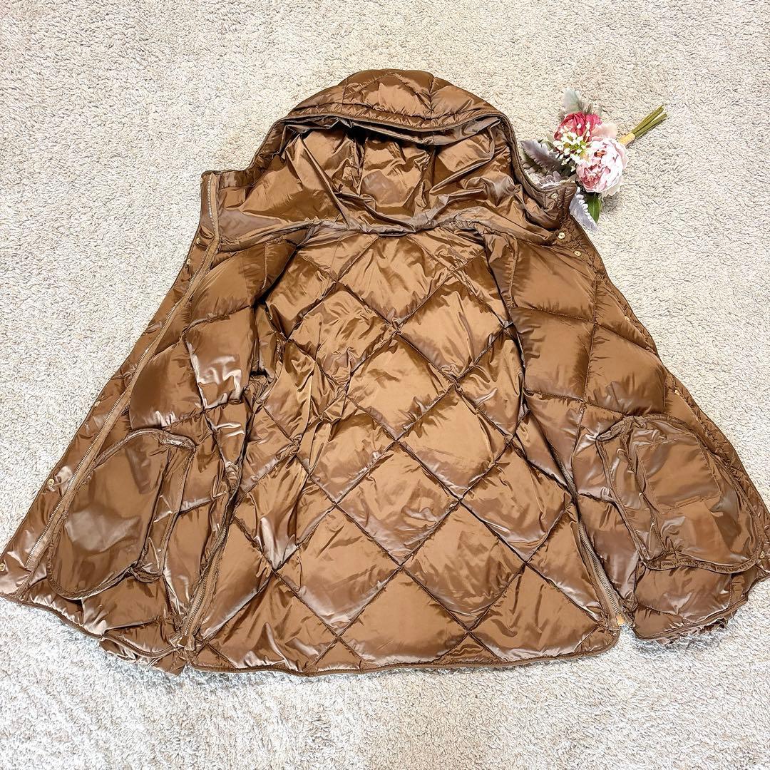 【美品】マックスマーラTHE CUBEダウンジャケット　キルティングブロンズ40