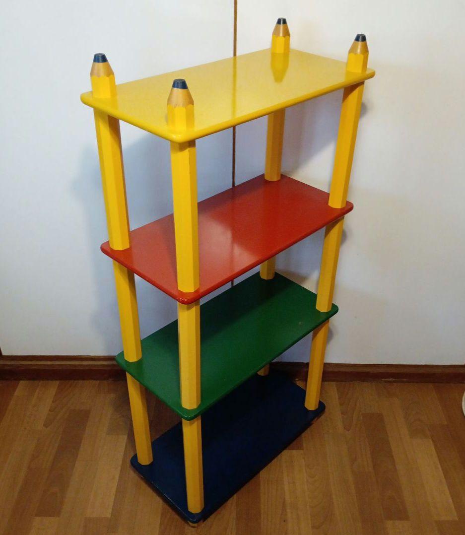 ピエール・サラ Z スタイルのペンシルシェルフ 子ども用収納 キッズ収納　本棚