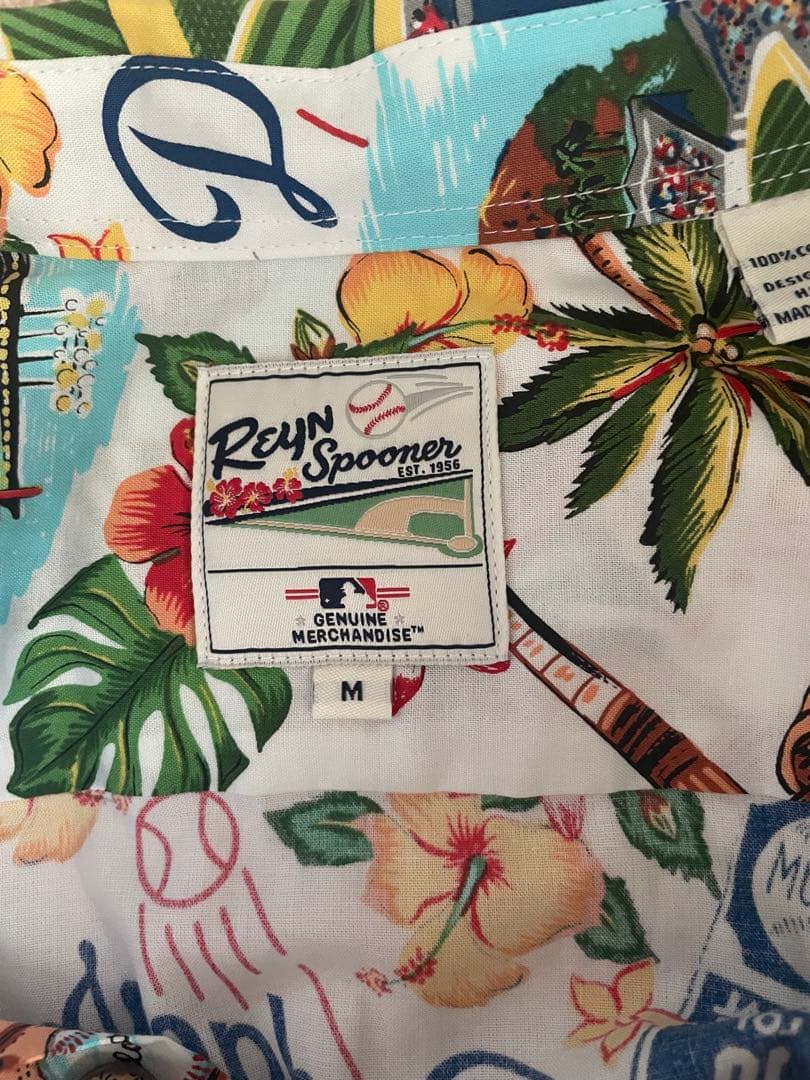 Reyn Spooner LA Dodgers 半袖シャツ M