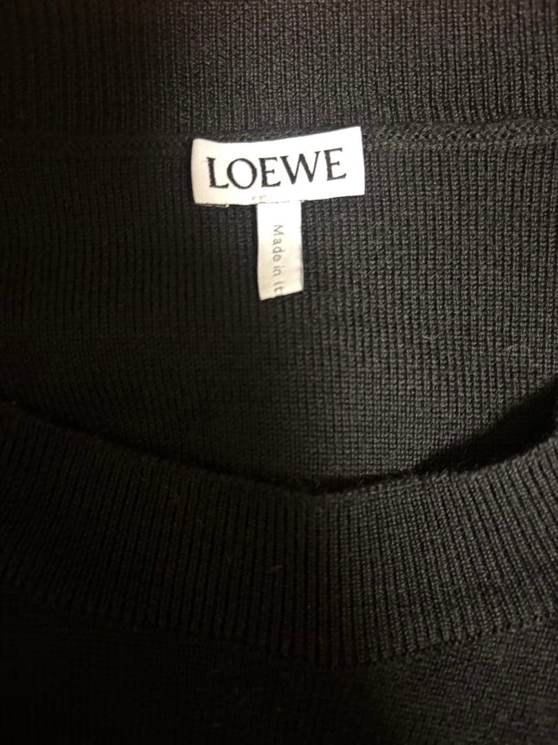 LOEWE アナグラム セーター　ウール　ブラック　ロエベ