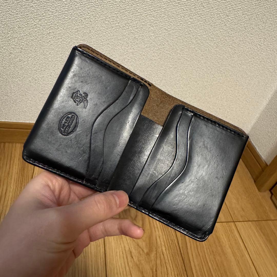 MR. OLIVE クロムエクセルレザー 二つ折り財布 ブラック