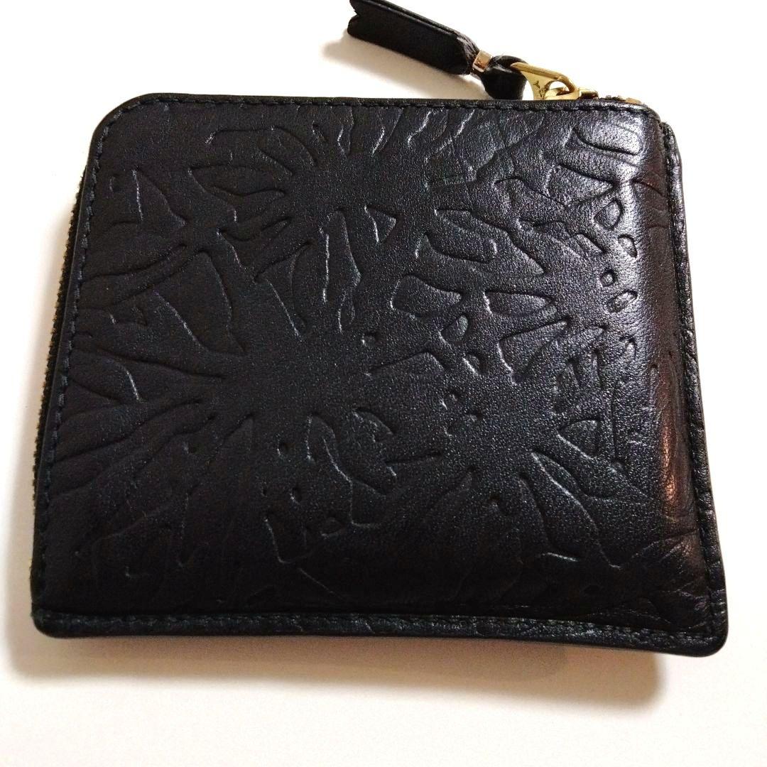 夢太郎様コムデギャルソン L字ジップウォレット /Embossed Forest