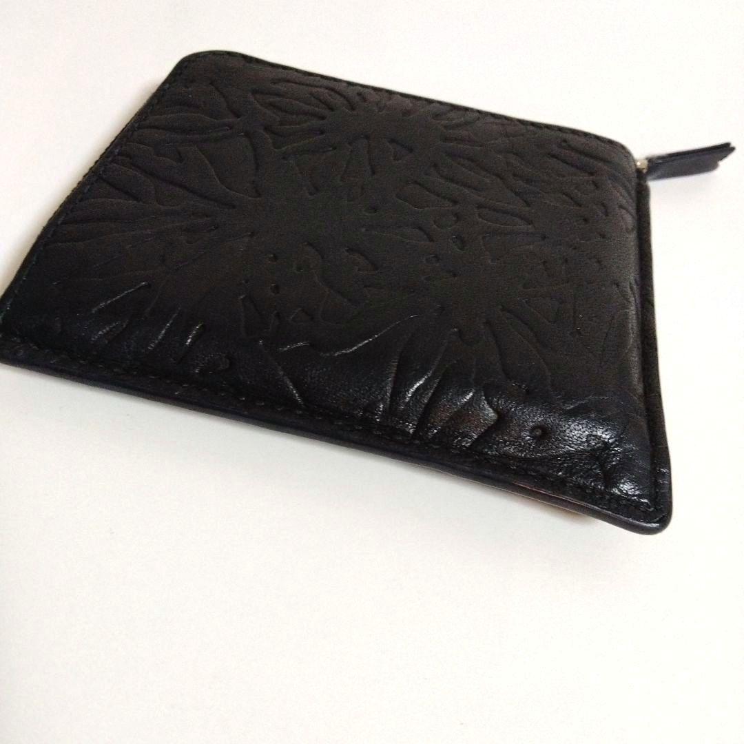 夢太郎様コムデギャルソン L字ジップウォレット /Embossed Forest