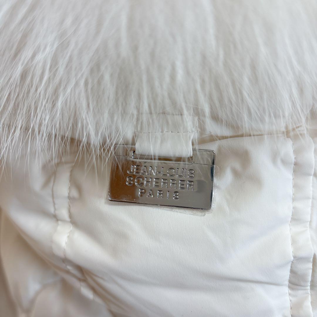 タグ付き ジャンルイシェレル 高級 ダウンジャケット ブルーフォックスファー