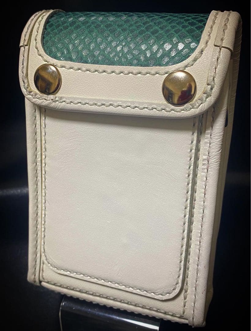 【レザーハンドメイド_全て手縫い】ドロップインダーツケースNo.73