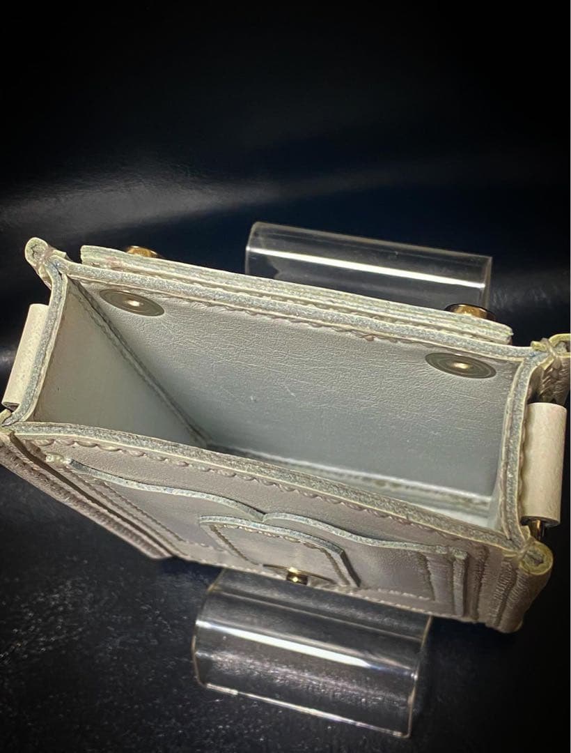 【レザーハンドメイド_全て手縫い】ドロップインダーツケースNo.73