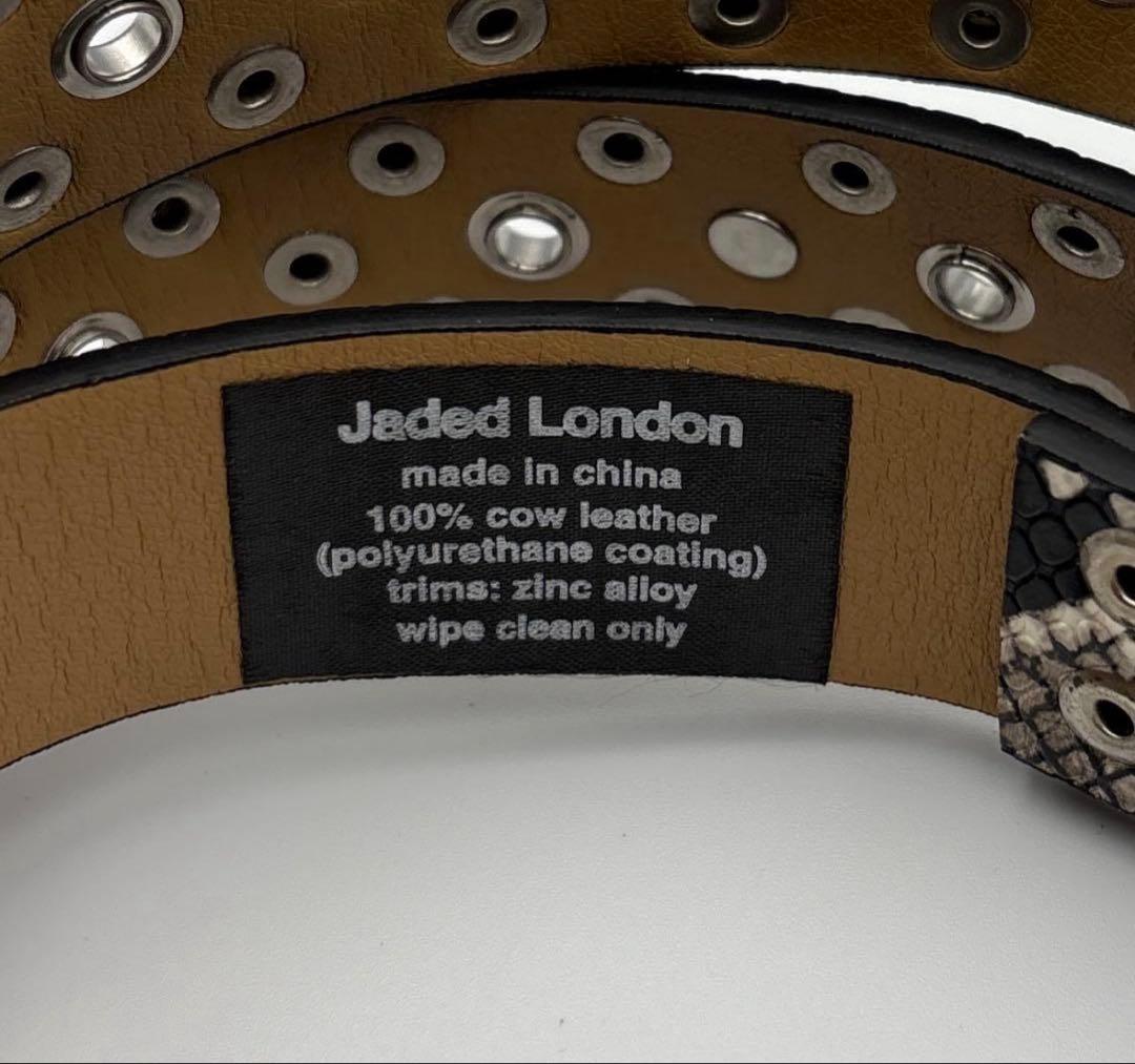 JADED LONDON　新品タグ付き　スネーク柄　ベルト　24時間以内発送