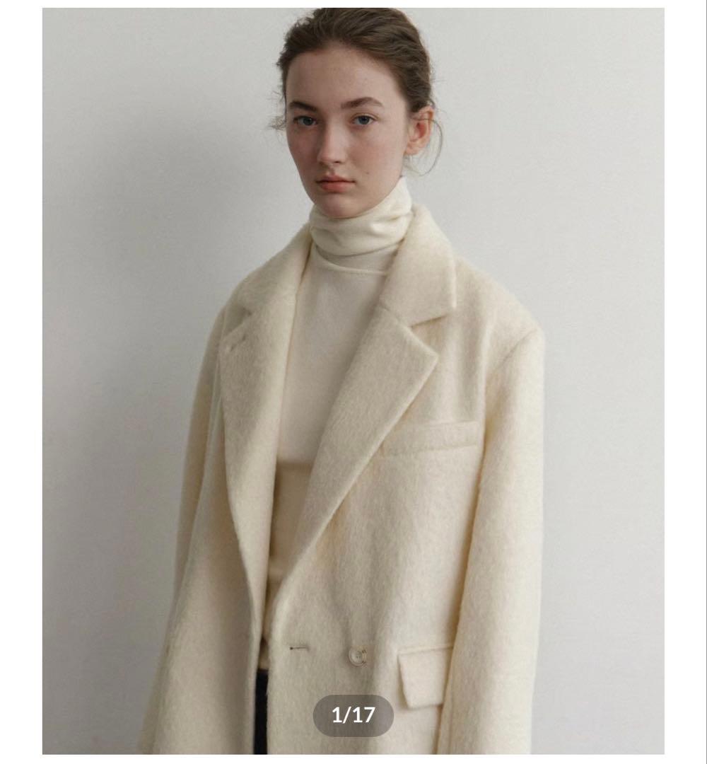 【新品未使用】Na.e ウールアルパカシャギーコート
