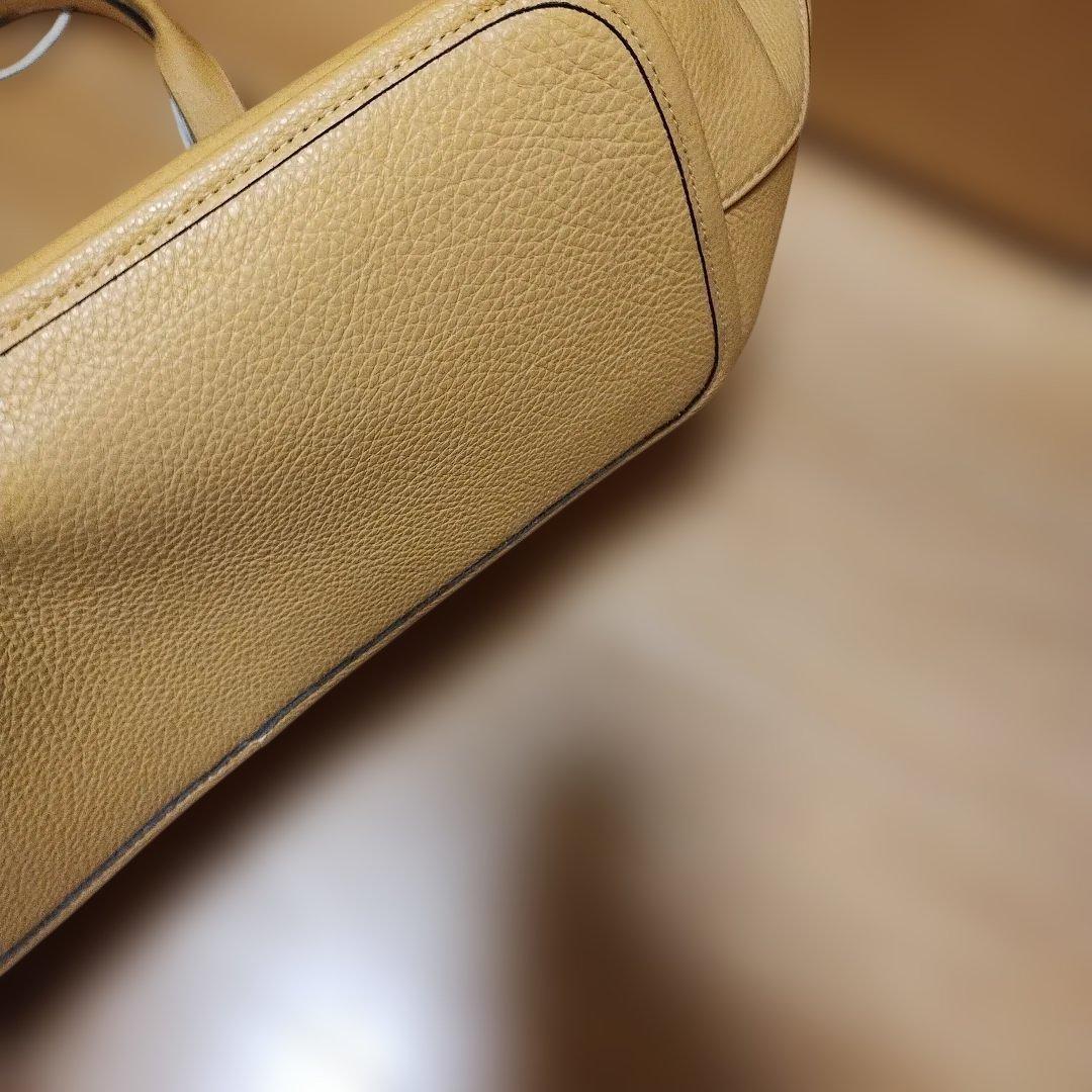 COACH イエロー レザートートバッグ