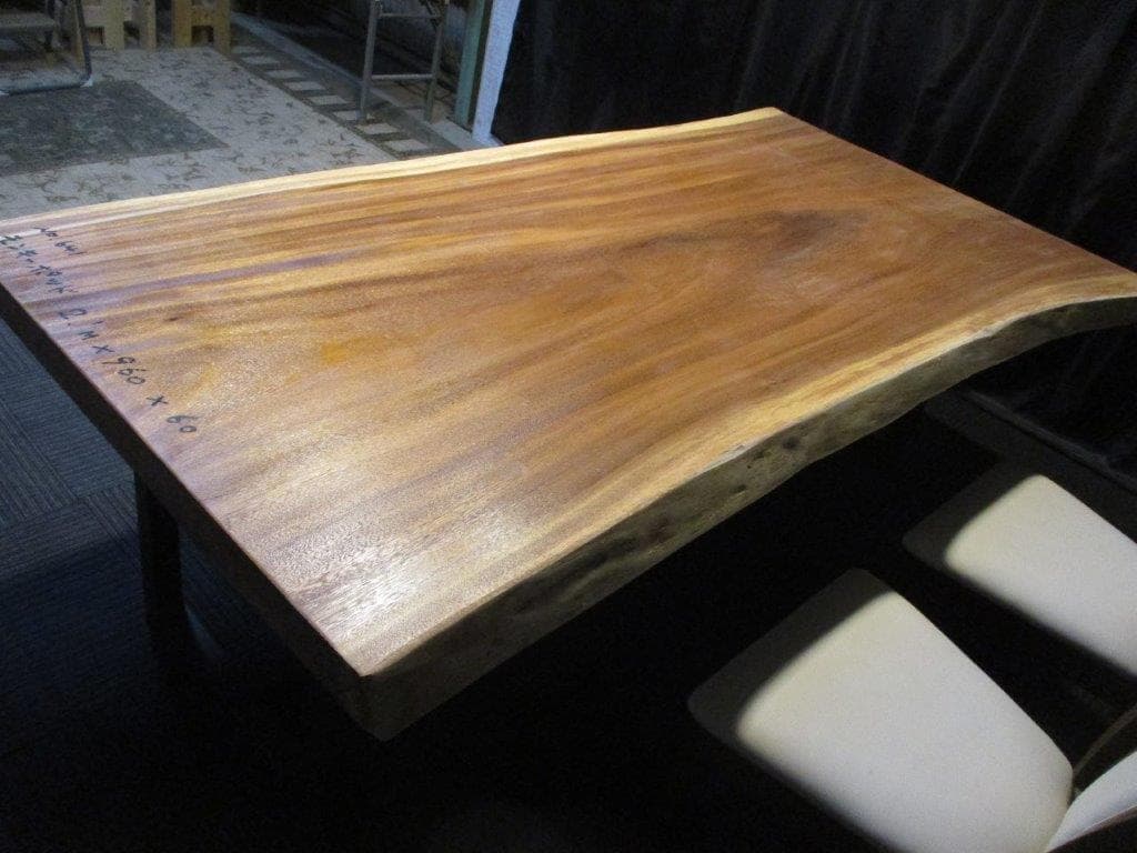 # 787 ■　モンキーポッド　テーブル　ローテーブル　ダイニング　座卓　一枚板