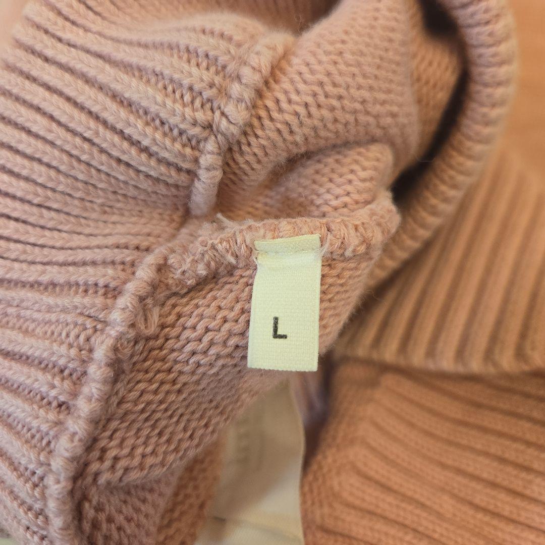 amiピンク ハート刺繍 ニットセーター 長袖