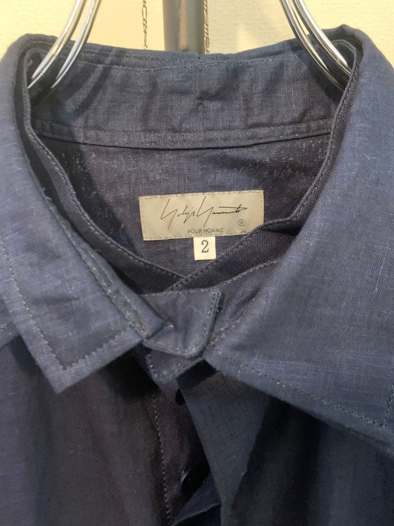 yohji yamamoto pour homme 23SS 藍染リネン シャツ