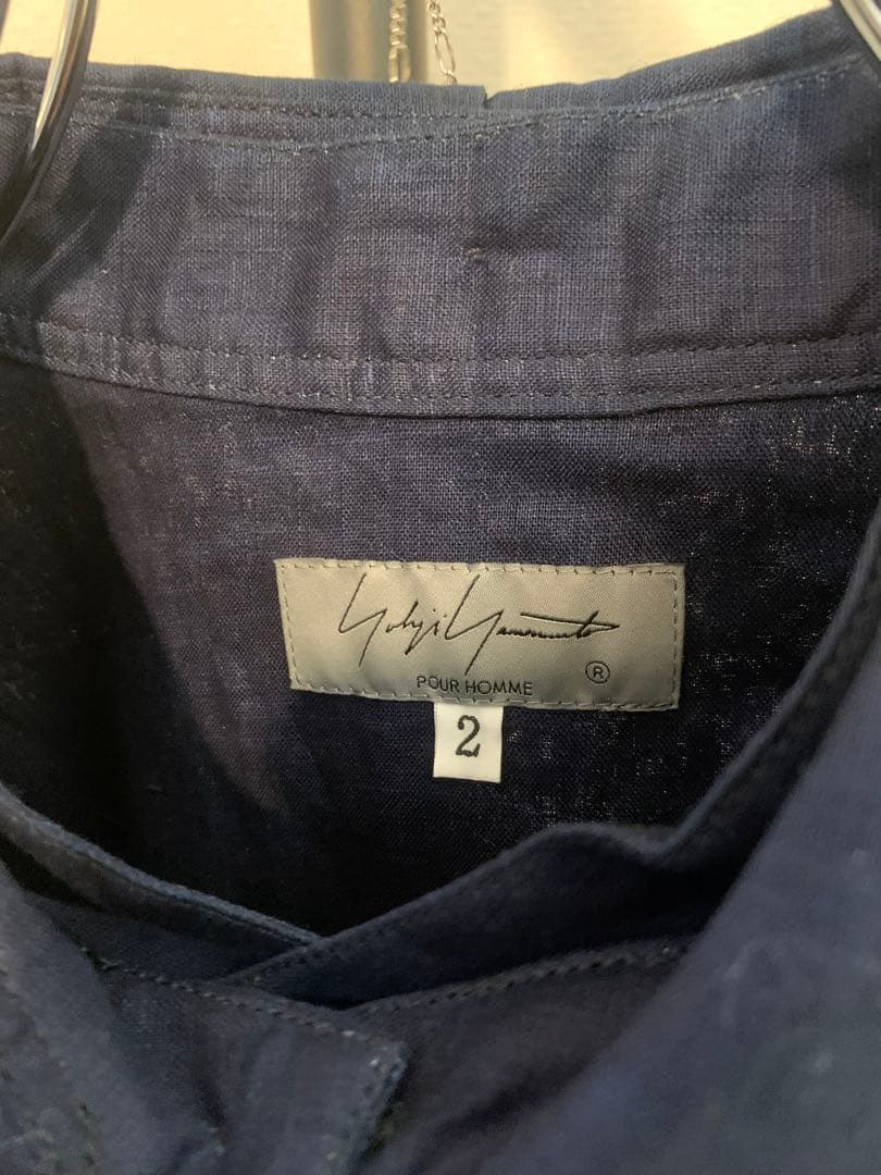 yohji yamamoto pour homme 23SS 藍染リネン シャツ