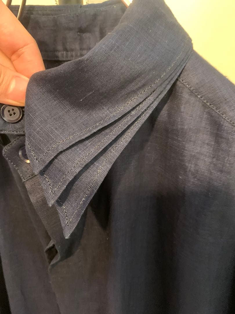 yohji yamamoto pour homme 23SS 藍染リネン シャツ