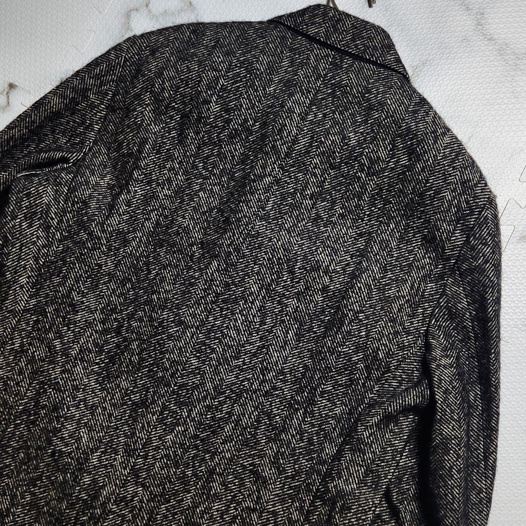 XXL相当 dunhill 近年モデル チェスターコート ヘリンボーン カシミヤ