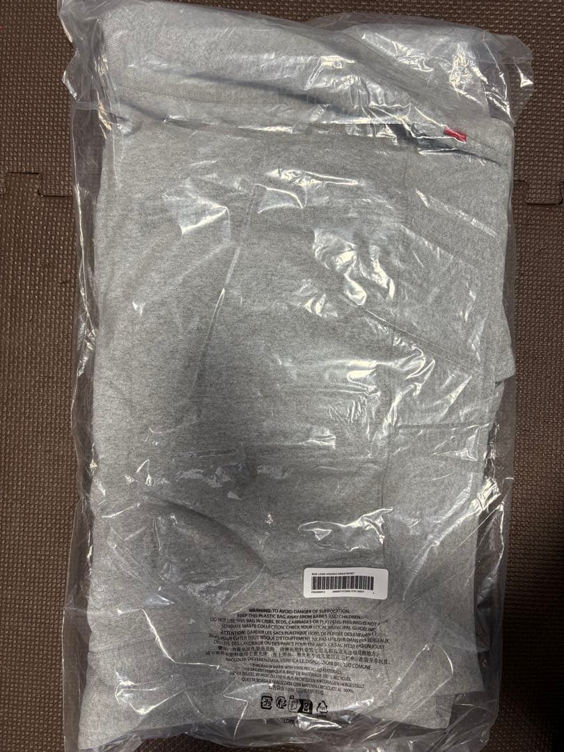 トップス Supreme Box Logo Hooded Sweatshirt GreyL