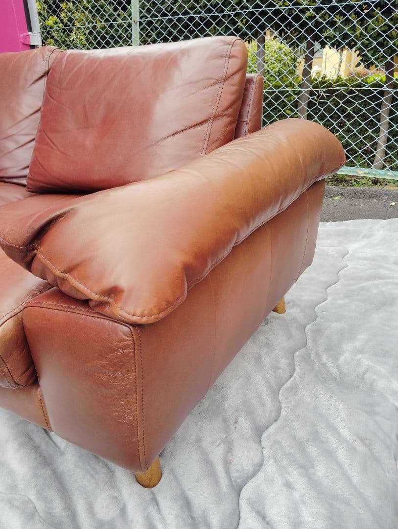【専用 ひゃ様】⭐️2人掛けレザーソファー【定価22万円】