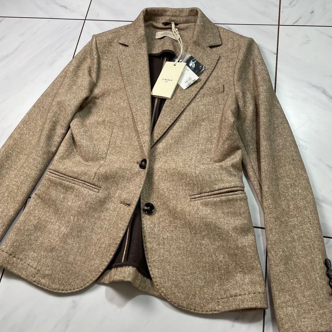 新品 CIRCOLO 1901 ストレッチ セットアップ ライトブラウン 40