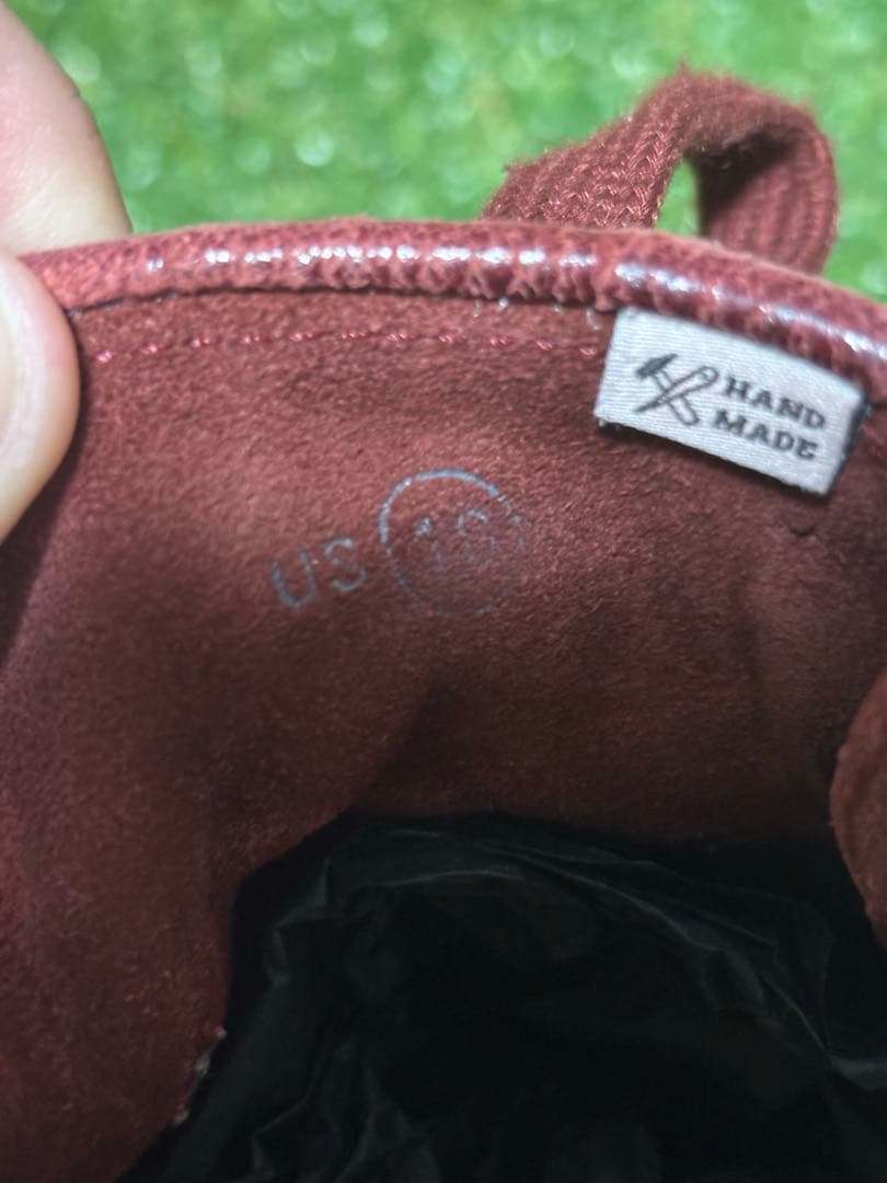 靴 VISVIM FOLEY-FOLK BURGUNDY US10 28cm