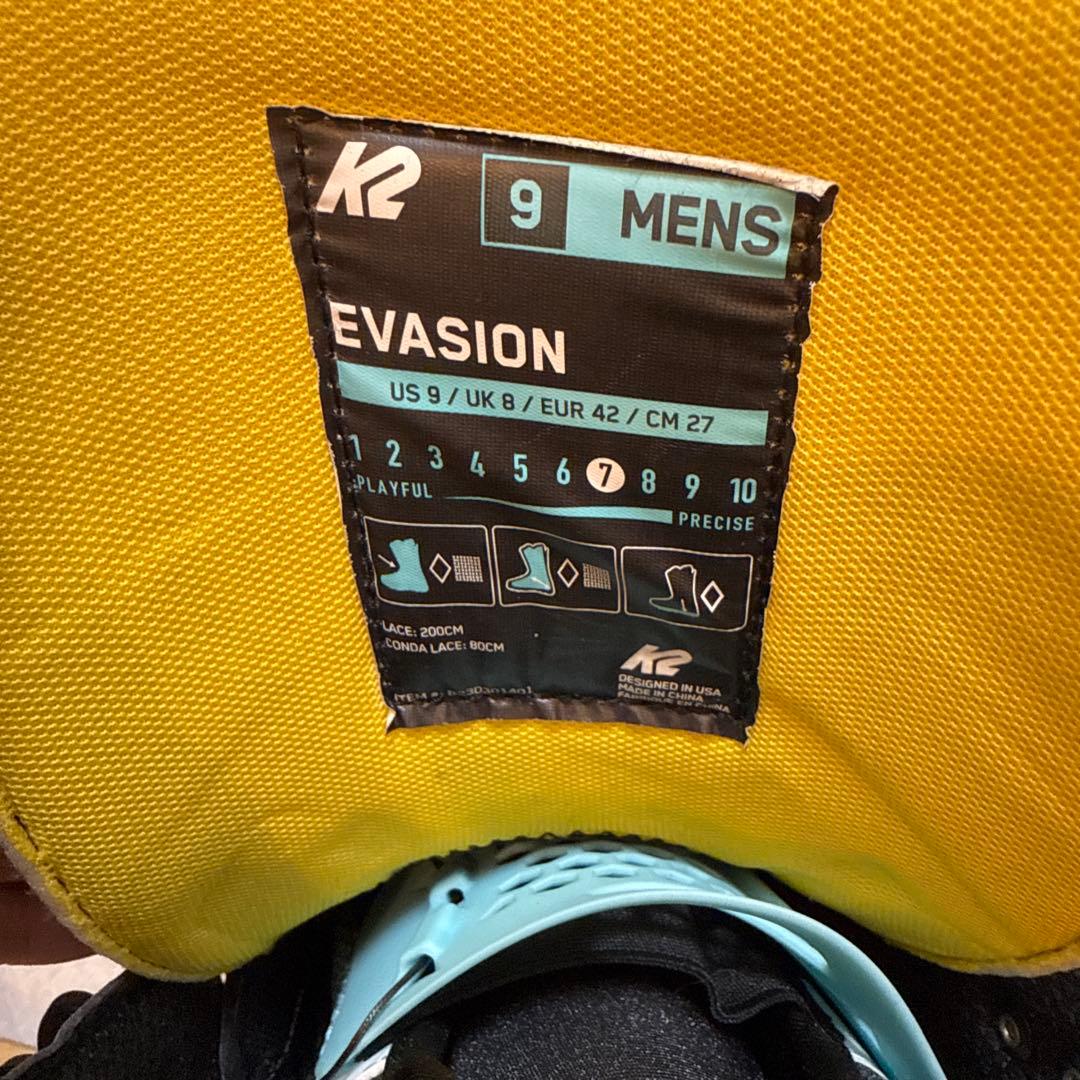 23-24ケーツー EVASION エバージョンブーツ シューレース 熱成型対応
