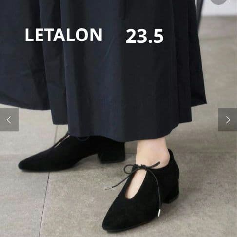 【極美品】今季最新 ブラック パンプス サイズ 23.5 ルタロン