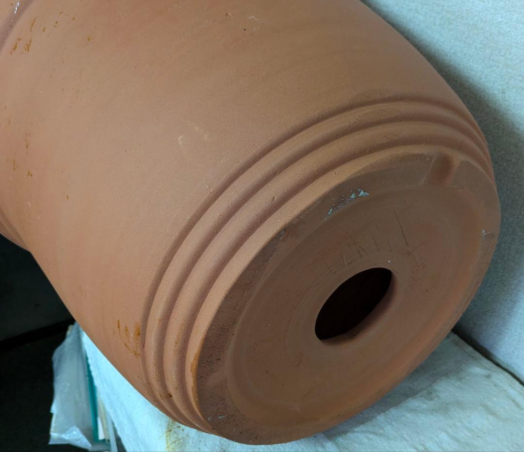 在庫限り！最安値！三河焼大型陶器鉢深型赤焼45cm