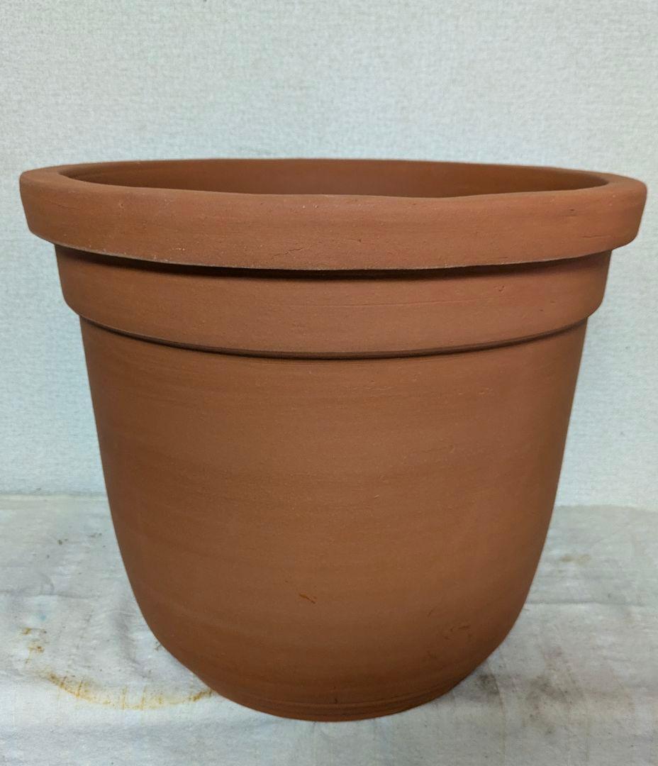在庫限り！最安値！三河焼大型陶器鉢深型赤焼45cm