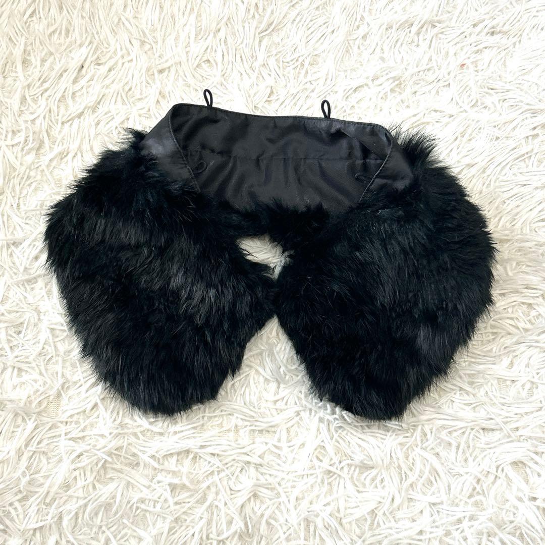 ファー 2Way✨ブルーレーベルクレストブリッジ ダウンコート 黒 S 人気