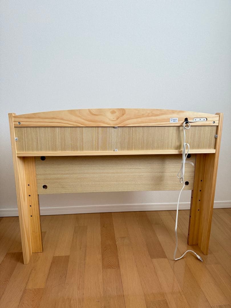 【ニトリ すのこベッドフレーム】 シングル 木製 ナチュラルウッド ３段階調節