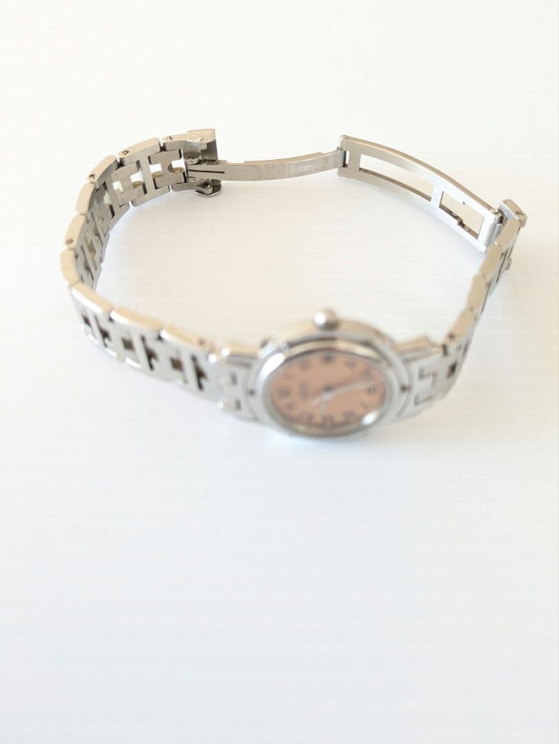 【美品】【電池新品】HERMES エルメス クリッパー レディース 腕時計