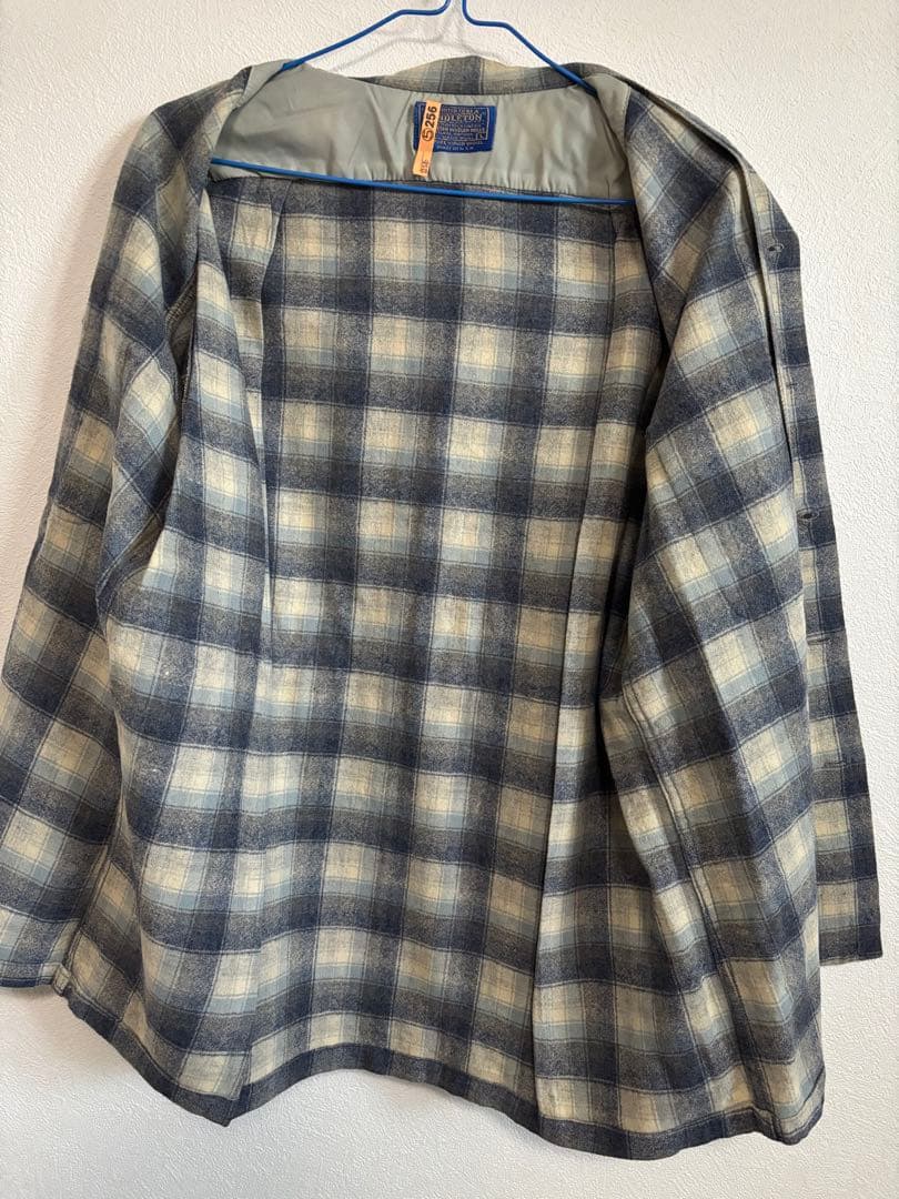 や*じ様 70s ペンドルトン ウールチェックシャツ サイズL