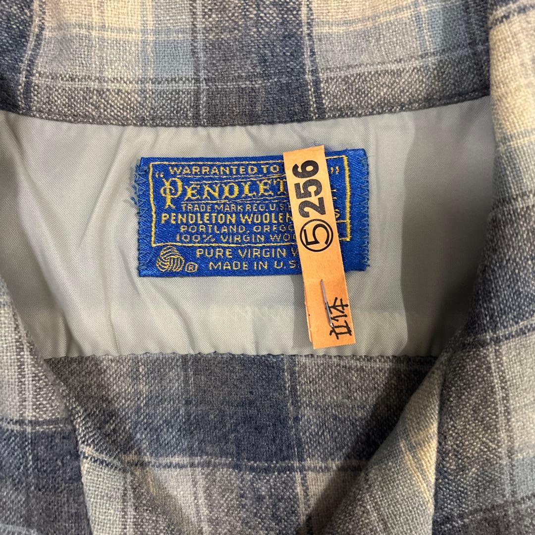 や*じ様 70s ペンドルトン ウールチェックシャツ サイズL
