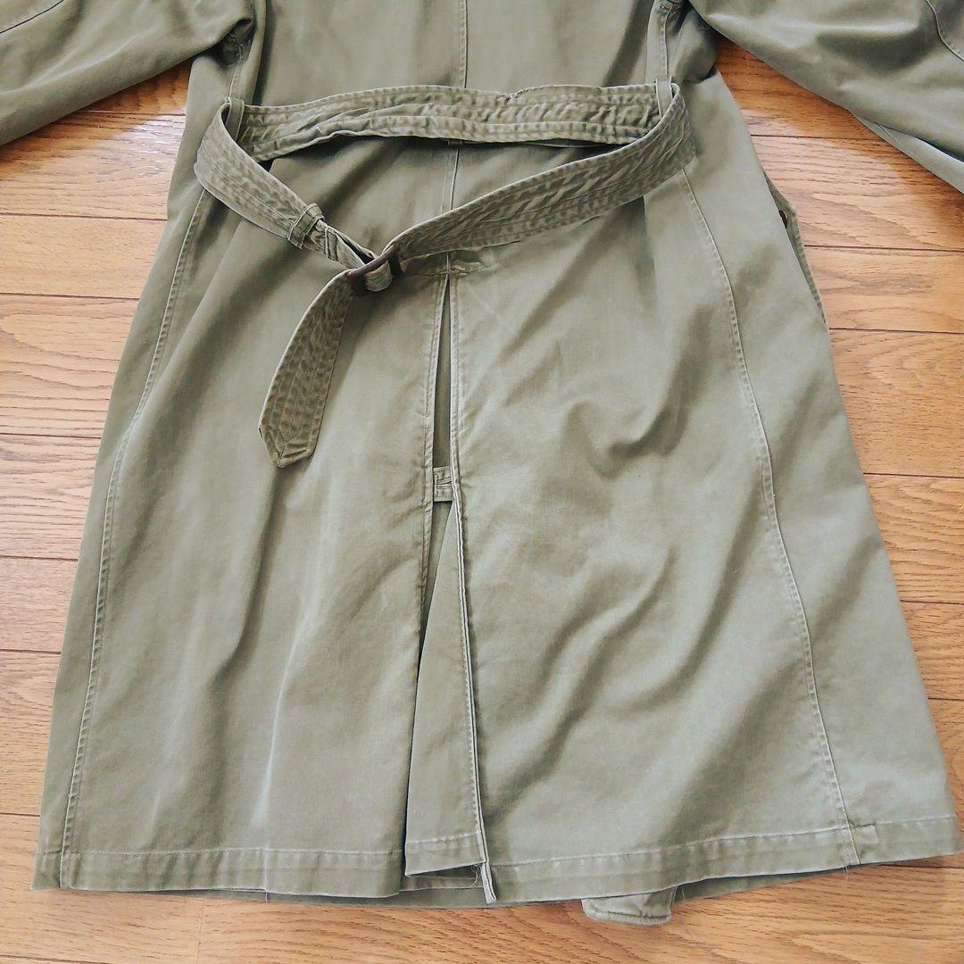 米軍実物　50s トレンチコート　カーキ　ミリタリー　ヴィンテージ　古着