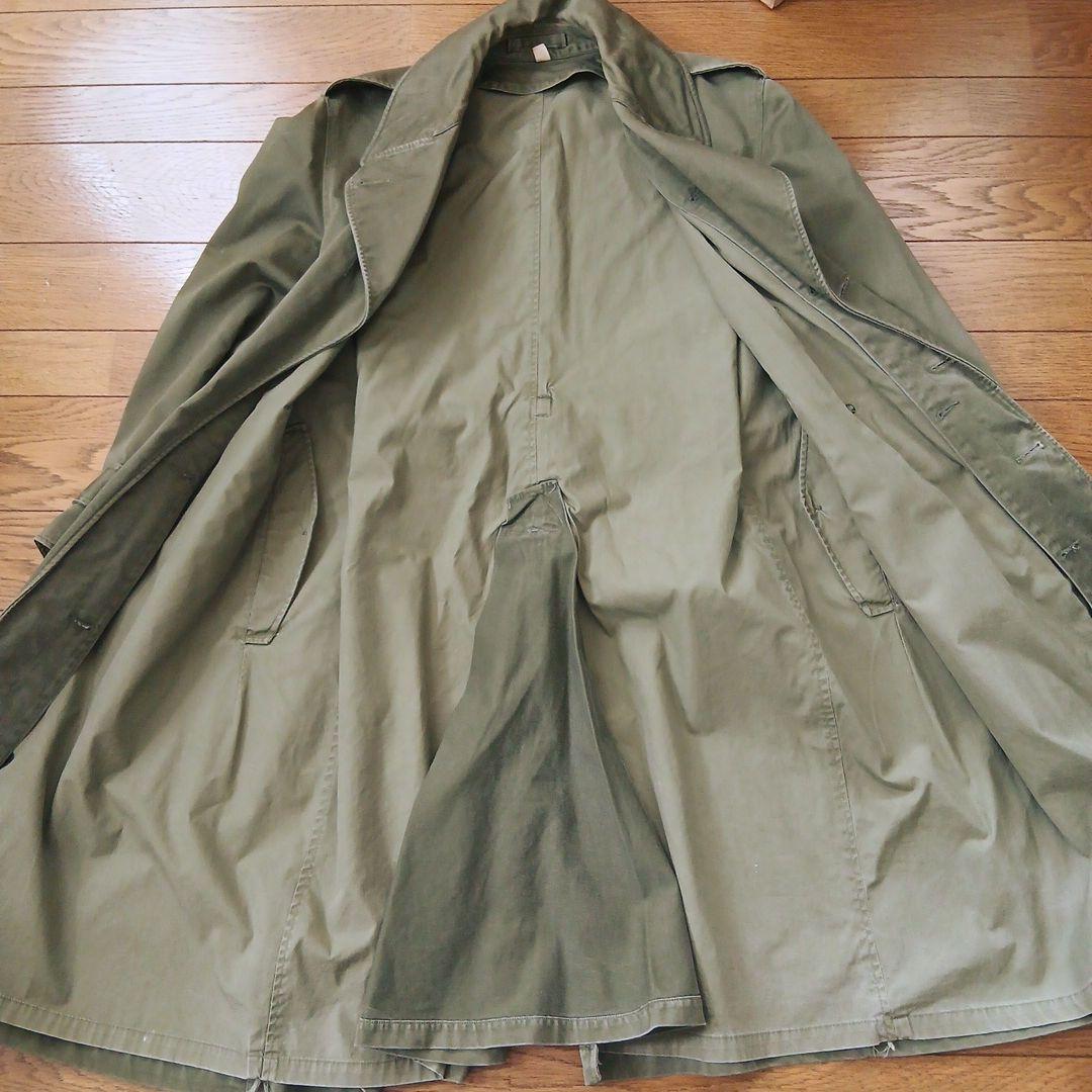 米軍実物　50s トレンチコート　カーキ　ミリタリー　ヴィンテージ　古着