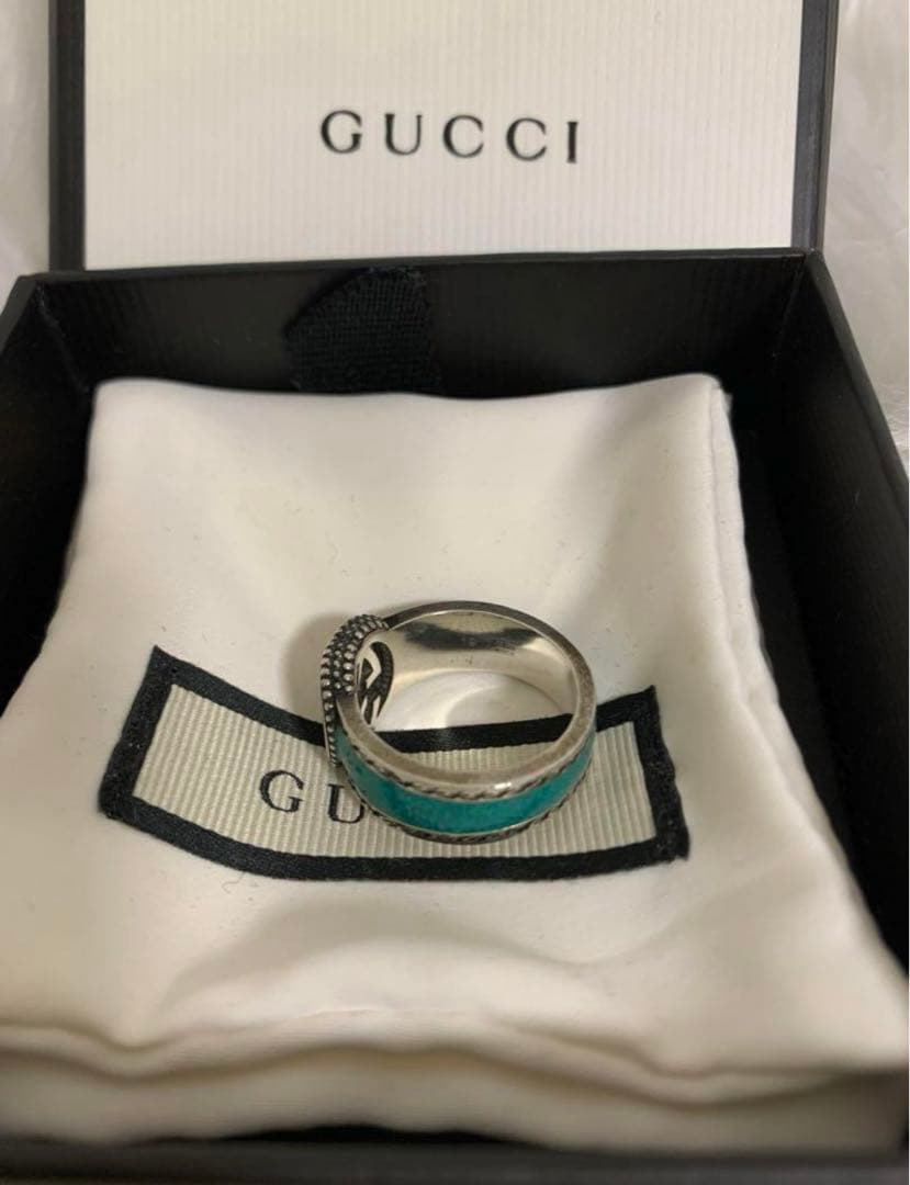 ほぼ未使用！GUCCI ターコイズ　リング