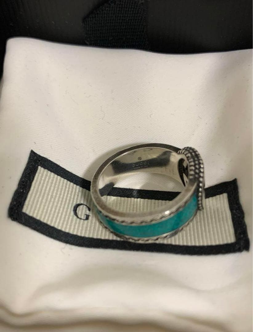 ほぼ未使用！GUCCI ターコイズ　リング
