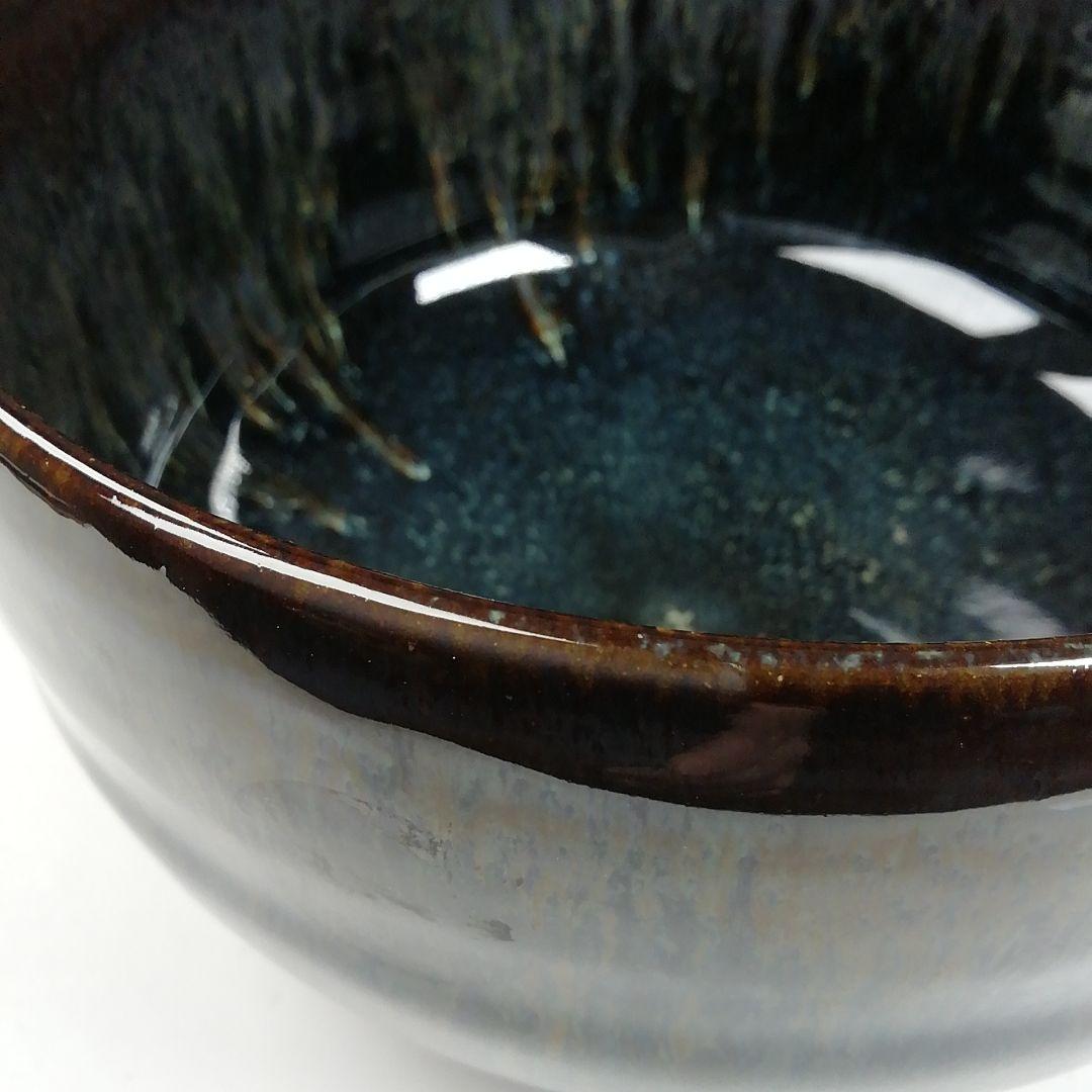 Ｗ１８２　茶碗　『小鹿田焼』『柳瀬春矼 作』　共箱　抹茶碗　茶道具