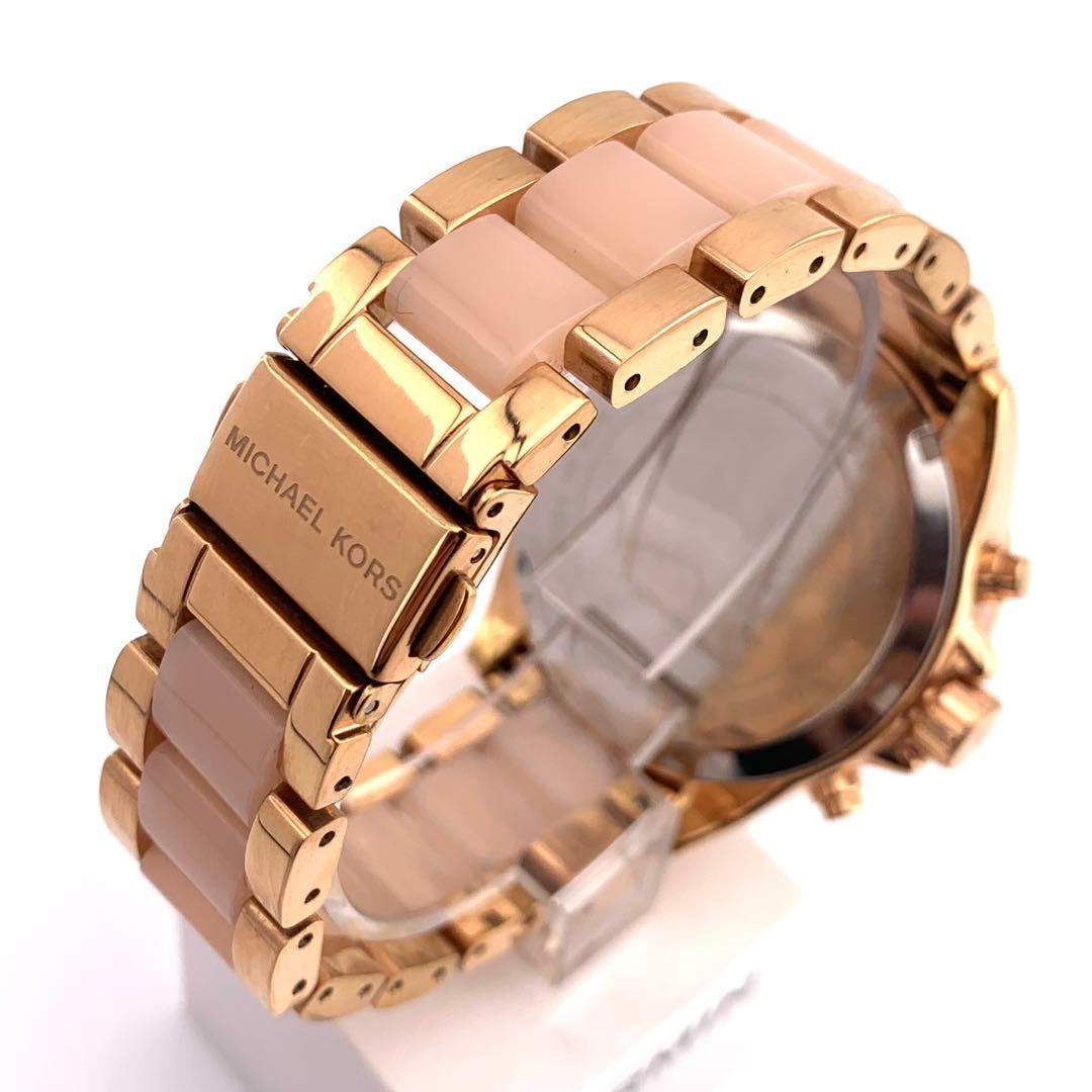7-5185 Michael Kors MK-6096 ローズゴールド クロノ