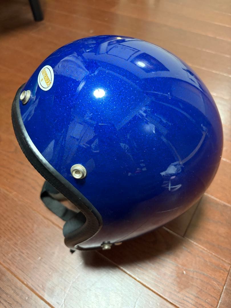 ビンテージ EASYRIDERS ジェットヘルメット 青ラメ