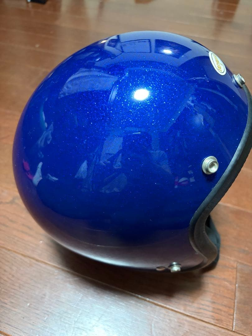 ビンテージ EASYRIDERS ジェットヘルメット 青ラメ