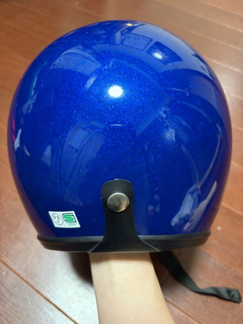 ビンテージ EASYRIDERS ジェットヘルメット 青ラメ