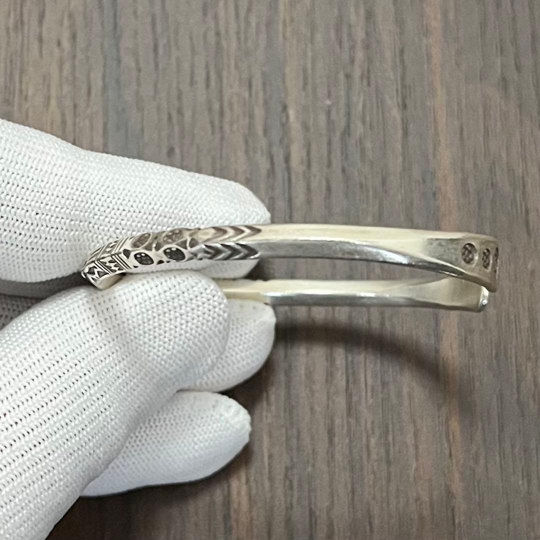 dice【新品・未使用】バングル カレンシルバー 純銀97％ カレン族