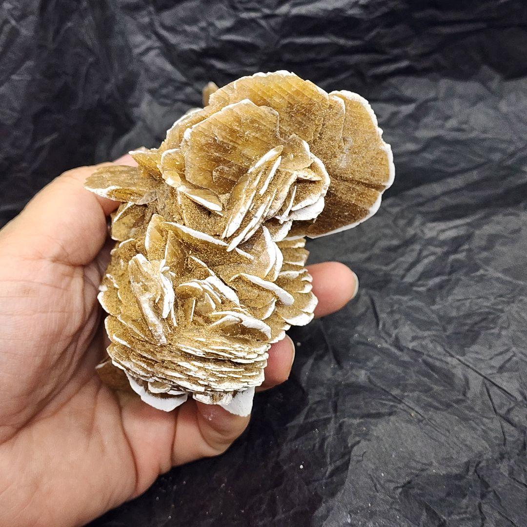 天然石 砂漠ローズ 美しいローズ状結晶 約16cm