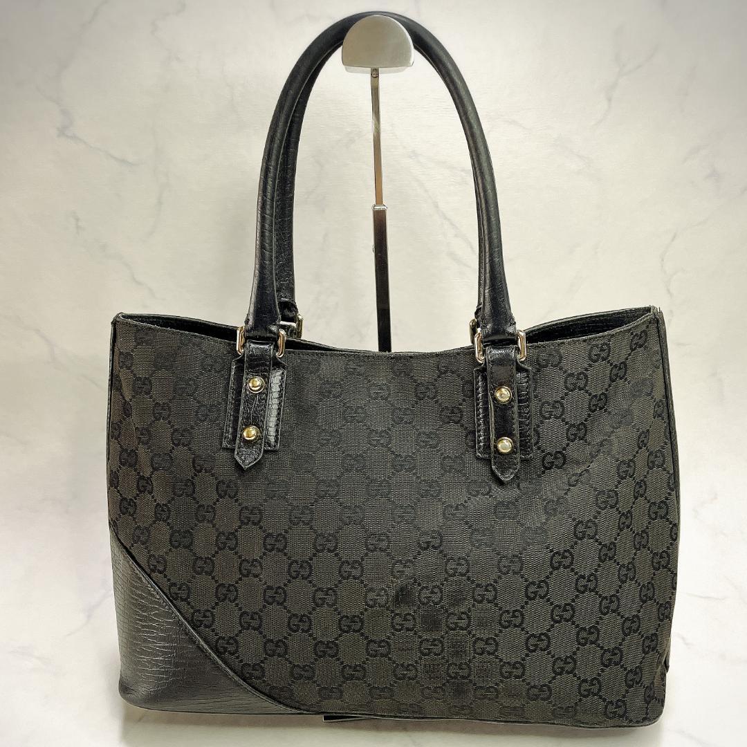 GUCCI トートバッグ シェリーライン ホースビット GG柄 A4収納