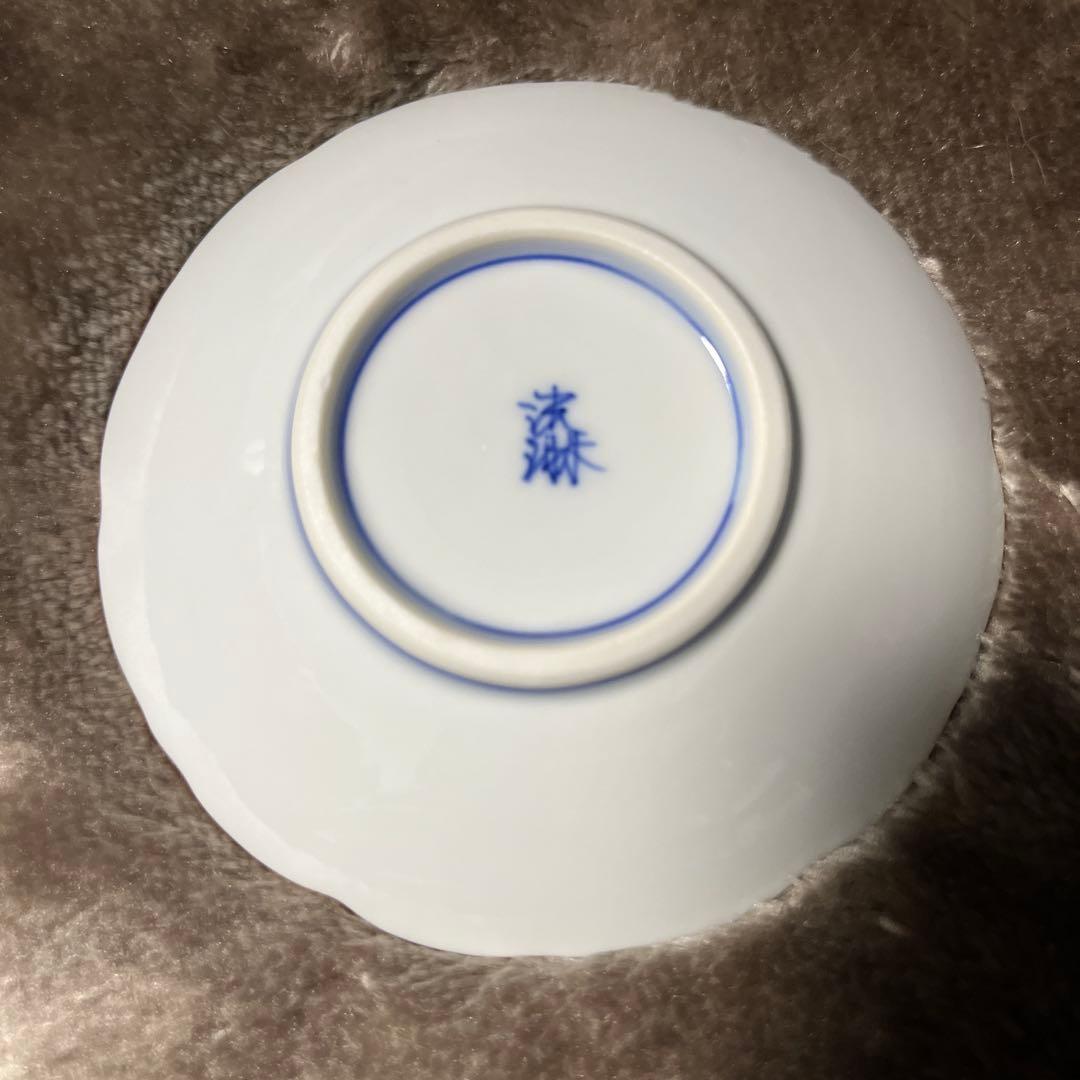 波佐見焼 洸琳窯 桔梗渕 3寸皿×2枚 5寸皿×3枚のセット